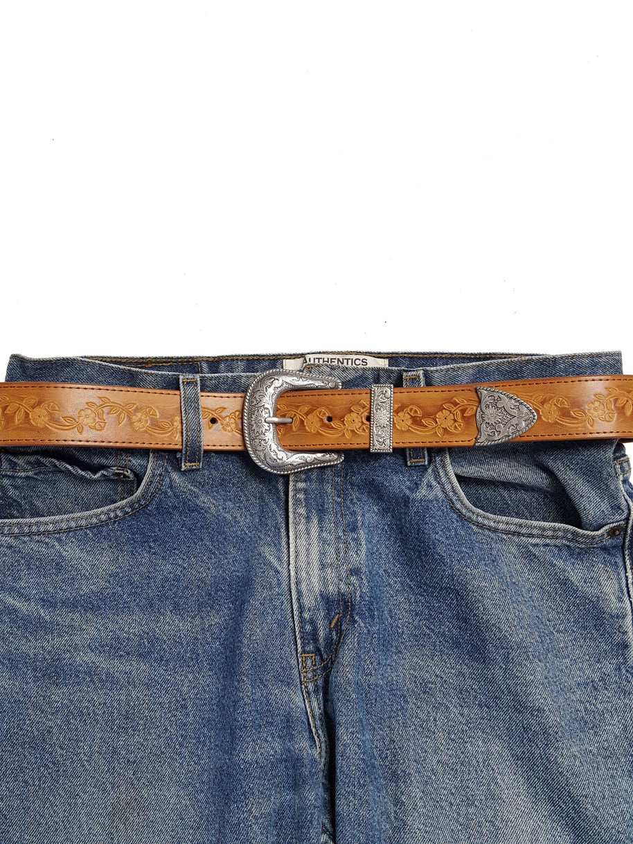 Western Buckle Hand Painted Belt