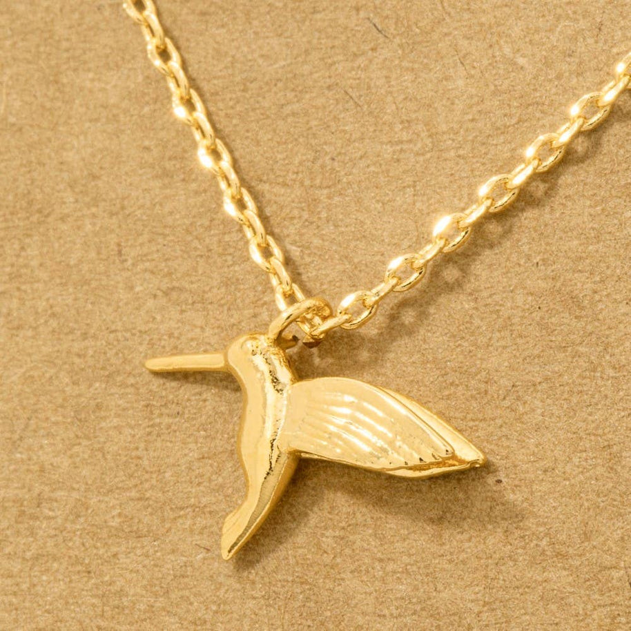 Humming Bird Pendant Necklace