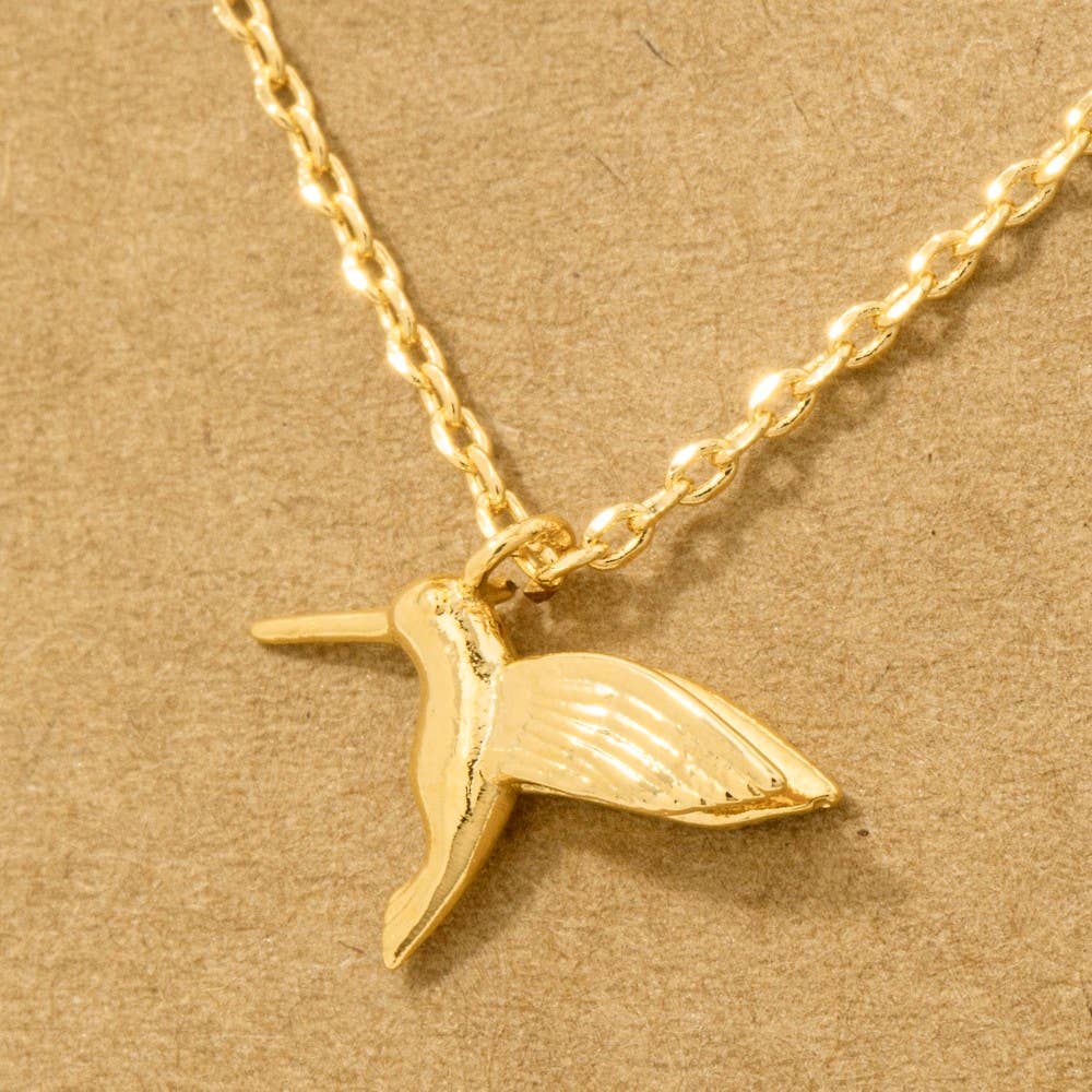Humming Bird Pendant Necklace