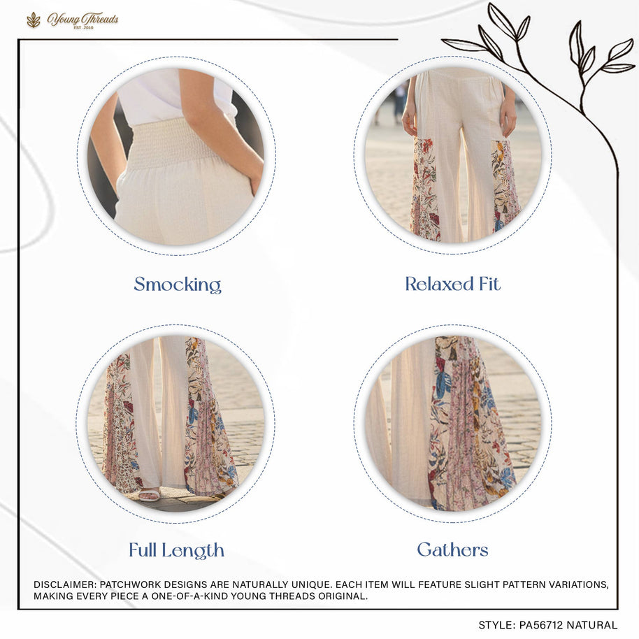 Boho High-Waisted Wide Leg Pants