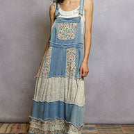 Vintage Washed Suspender Dress, Denim