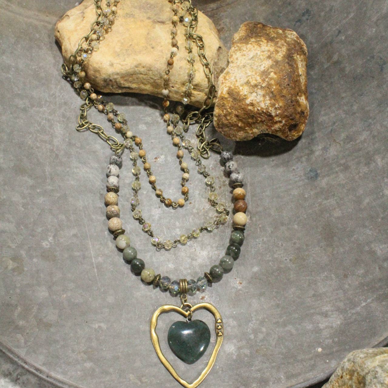 My Heart Beat Layered Necklace