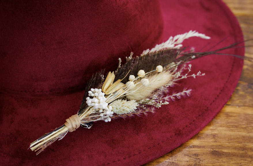 Florals and Feathers Boho Western Hat Pins