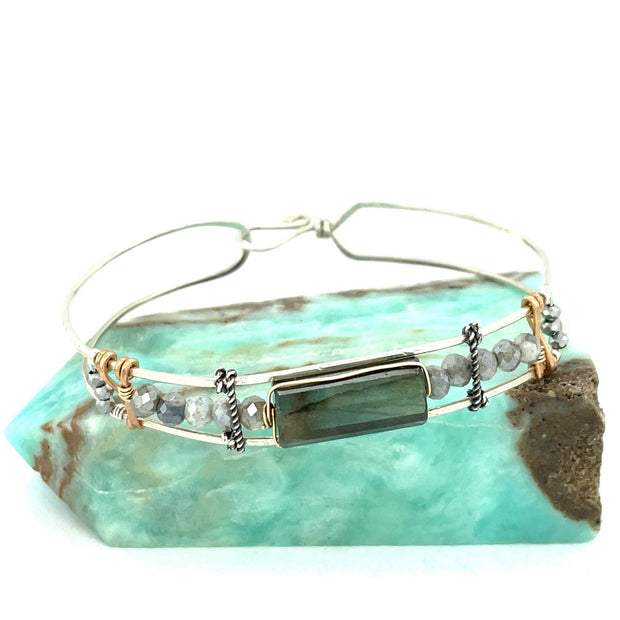 Labradorite Stacking Cuff Bracelet