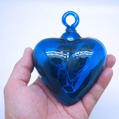 Medium Glass Heart Ornament