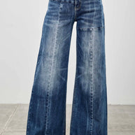 Mid-Rise Wide Leg Jeans