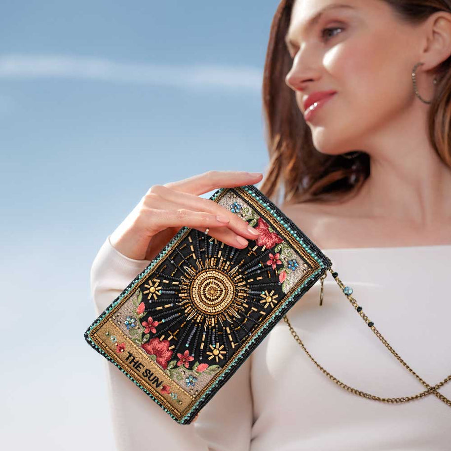 Hand Beaded Shine On Crossbody Phone Bag