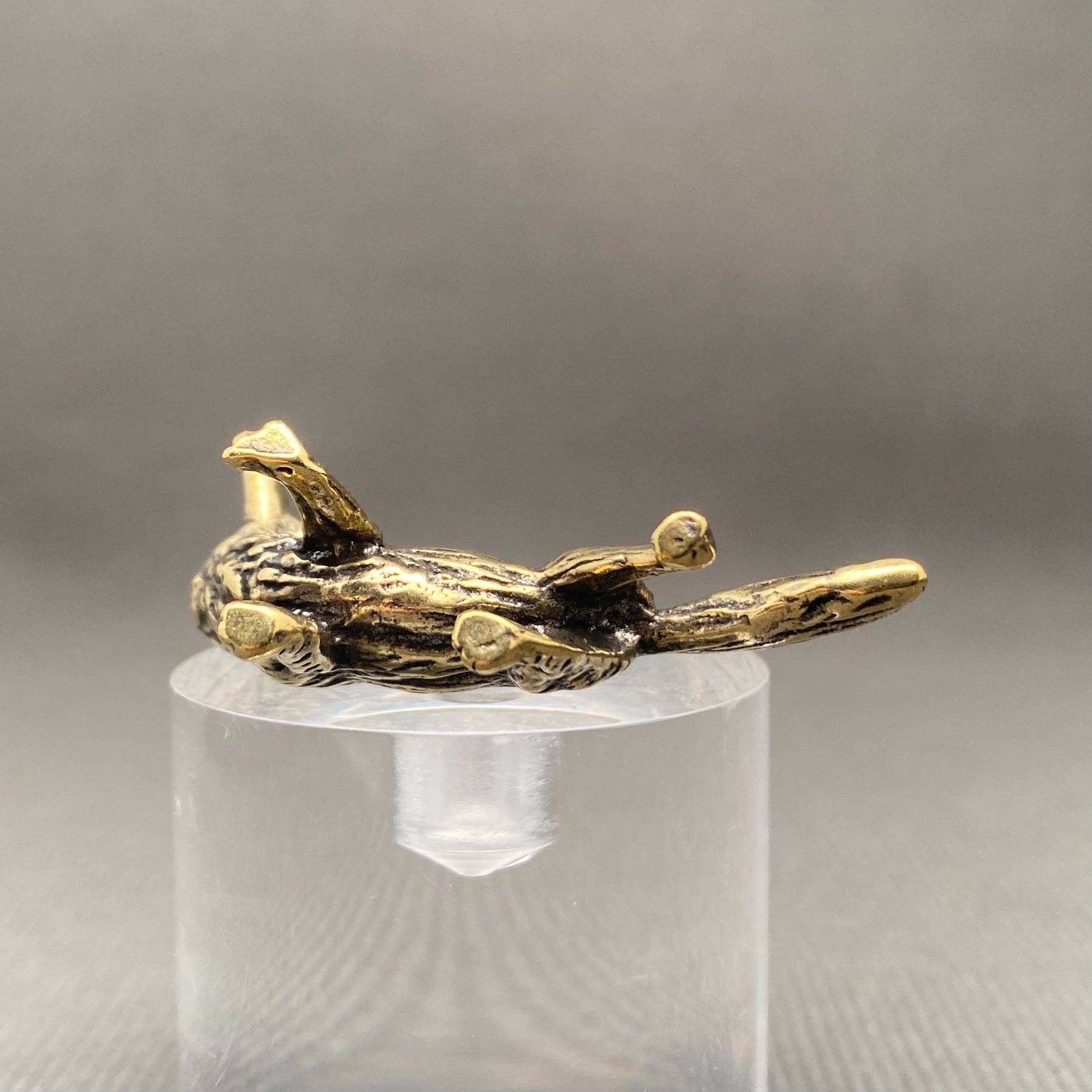 Fox Brass Figurine