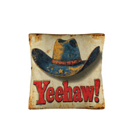 Vintage Western Yeehaw Pillow