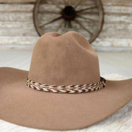 Horsehair Braided 6 Strand Hat Band - Chestnut