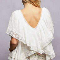 Lace Trim Blouse