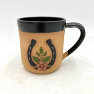 Horseshoe Wheel Thrown Mug