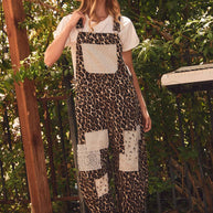 Leopard Patchwork Overall