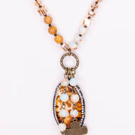 Emma Necklace in Amazonite and Jasper