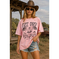 Free Bird Oversized Mineral Washed T-Shirt