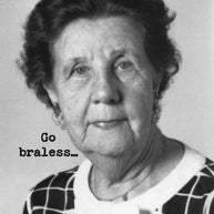 Go Braless Greeting Card