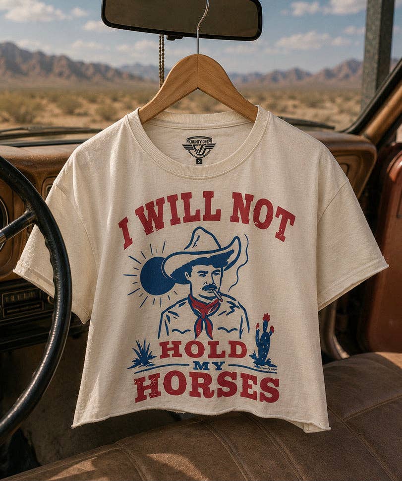 Hold My Horses Cropped T-Shirt