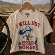 Hold My Horses Cropped T-Shirt