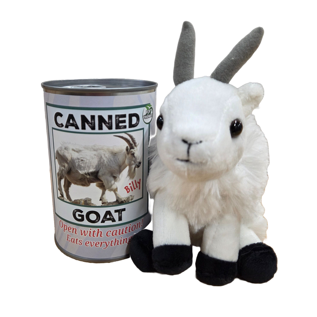 Canned Goat Stuffed Animal