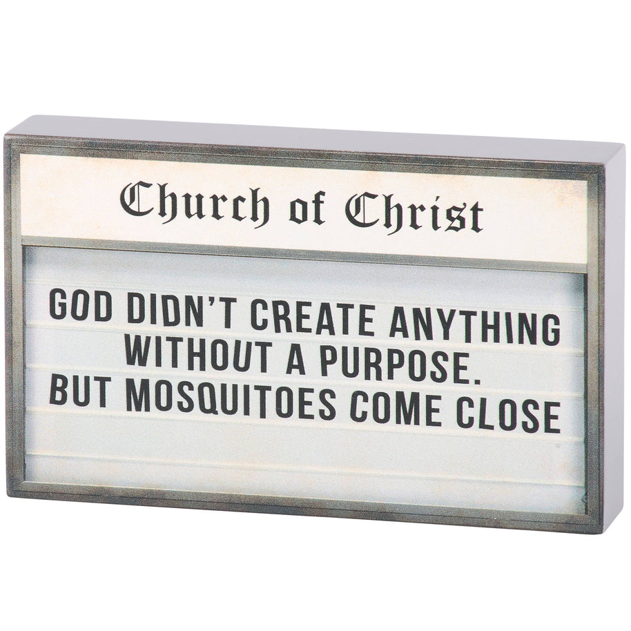 Mosquitoes Come Close Block Sign