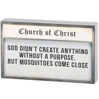 Mosquitoes Come Close Block Sign