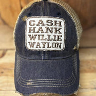Cash Hank Willy Waylon Hat
