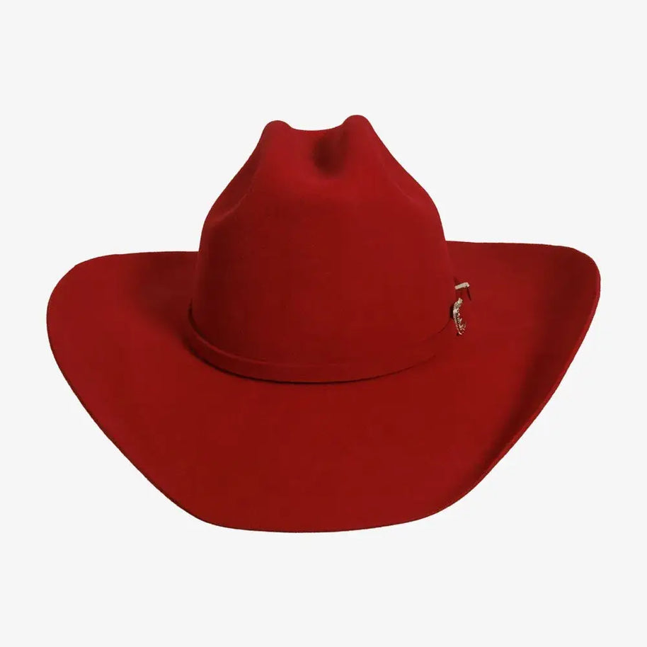 100% Wool Felt Western Cowboy Hat - Style Cattleman