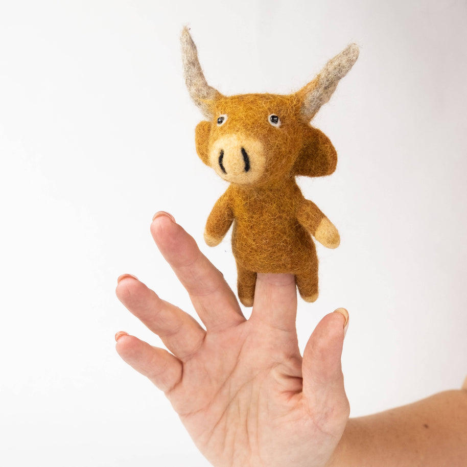 Finger Puppets - Highland Cow