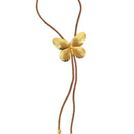 Gold Butterfly Bolo Tie