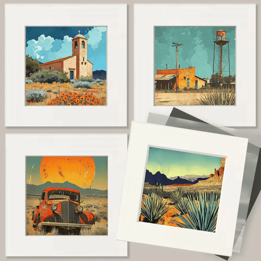 Snake Amid Cactus Art Print