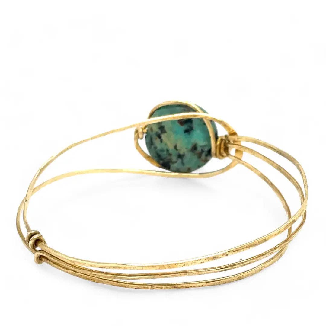 Handmade Turquoise Moon Bracelet