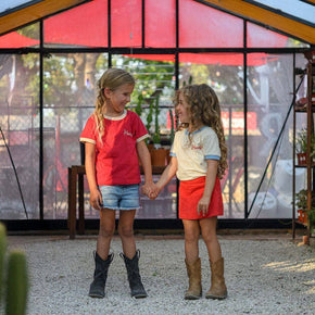 Howdy Vintage Ringer | Red (Youth)
