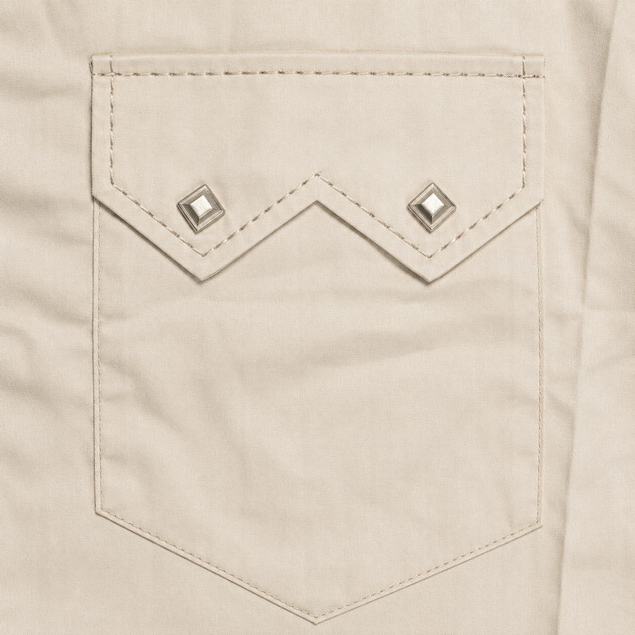 Western Snap Shirt, Tan