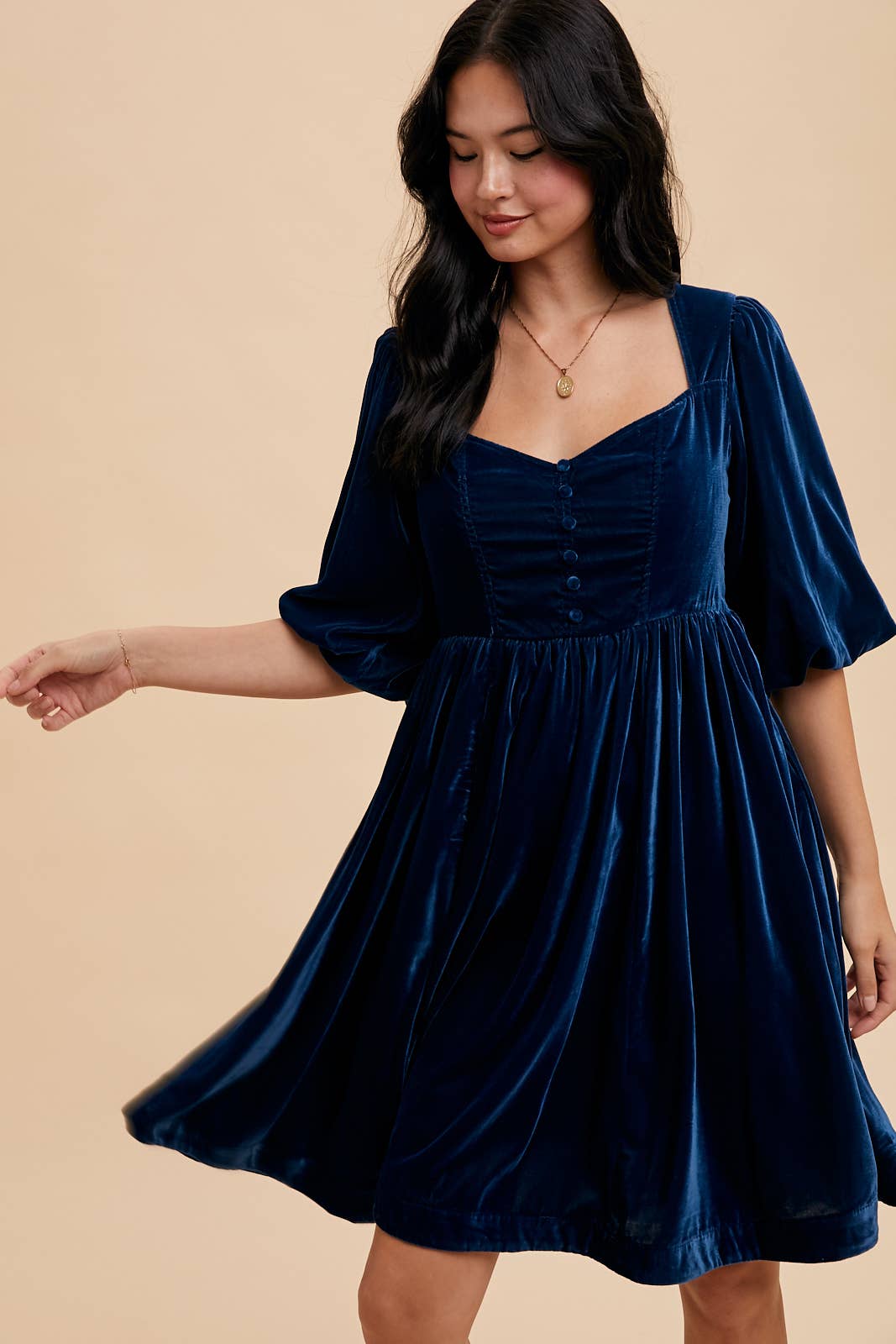 Sweetheart Velvet Mini Dress