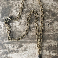 Dainty Hammered Cross Necklace