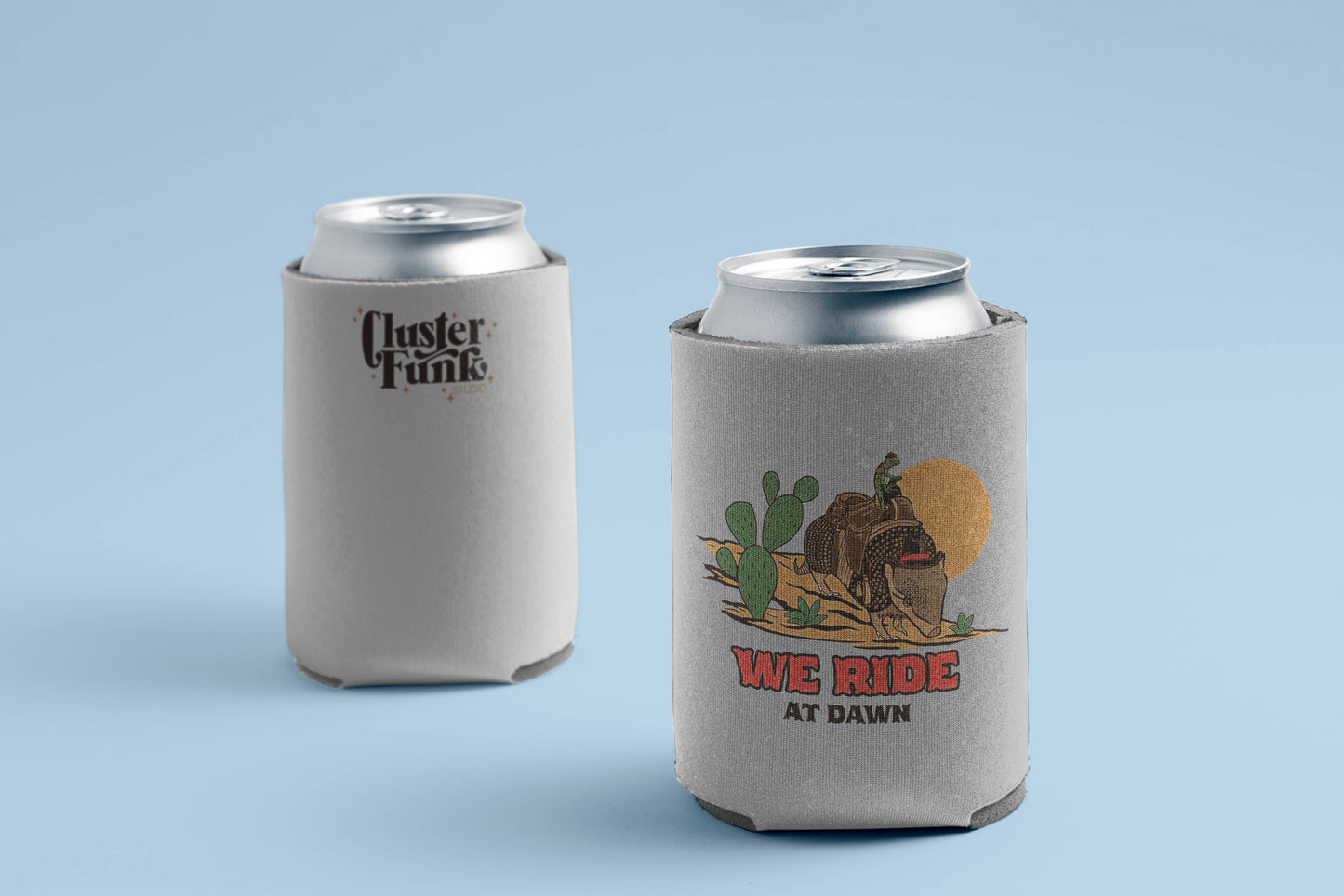 Cluster Funk Studio - Armadillo Cowboy Koozie