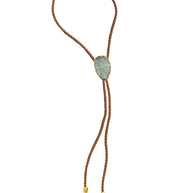 Gemstone Bolo Tie - Aquamarine
