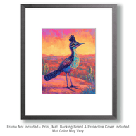 Roadrunner at Sunset - Western and Southwestern Art Prints
