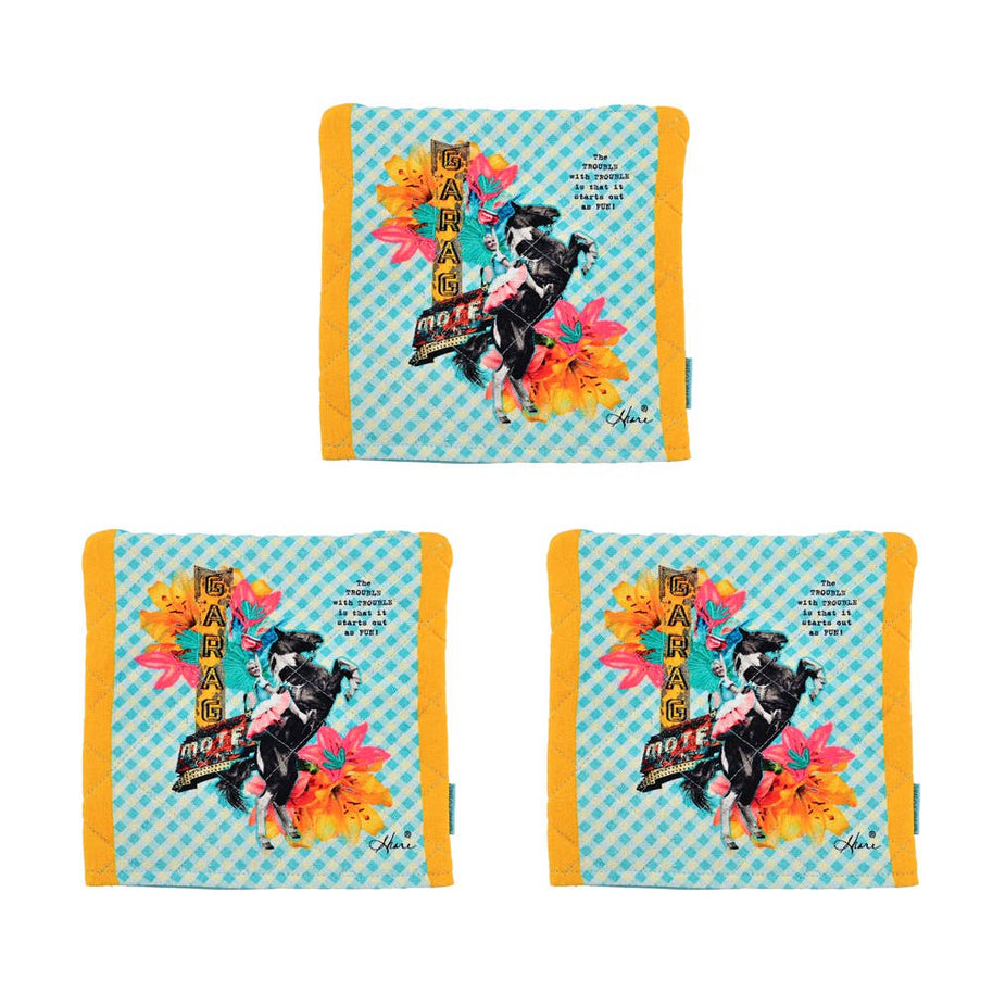 'TROUBLE with TROUBLE' Pot Holder