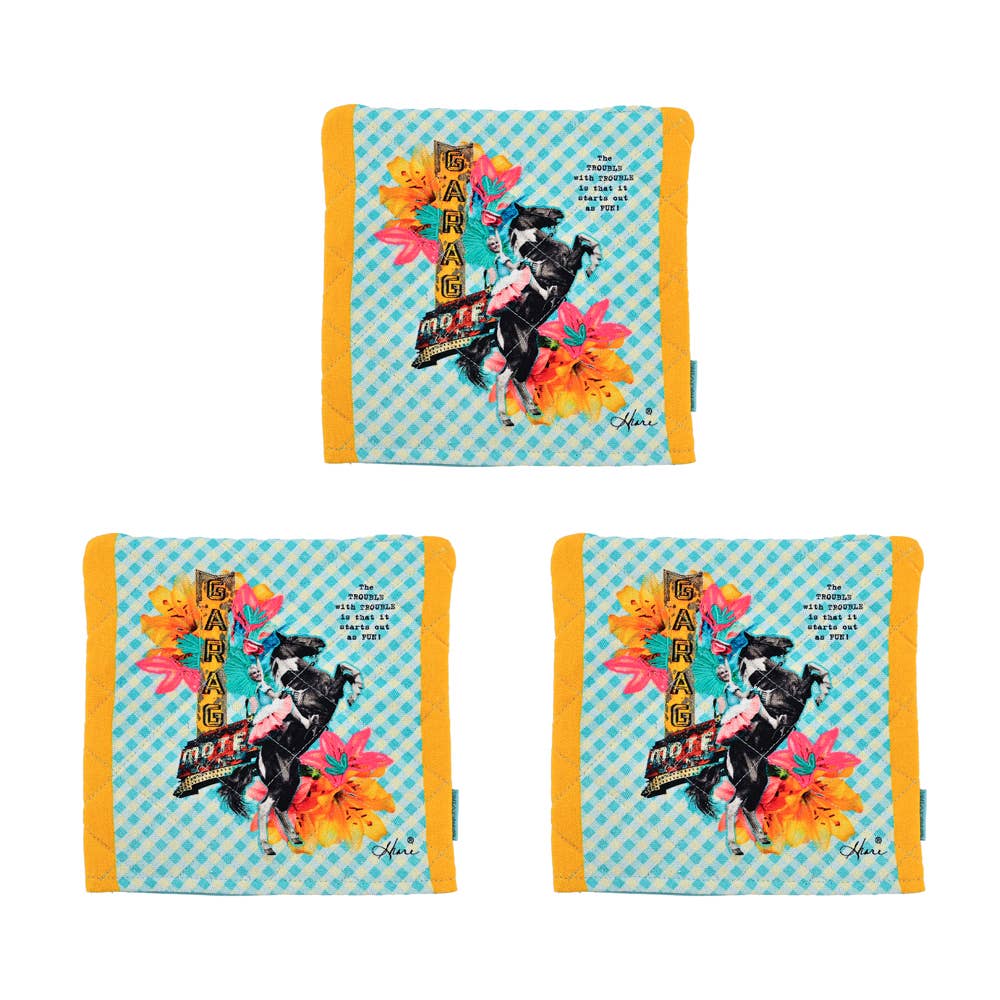 'TROUBLE with TROUBLE' Pot Holder