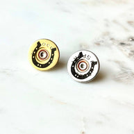 Shotgun Shell HORSESHOE Lapel Pin