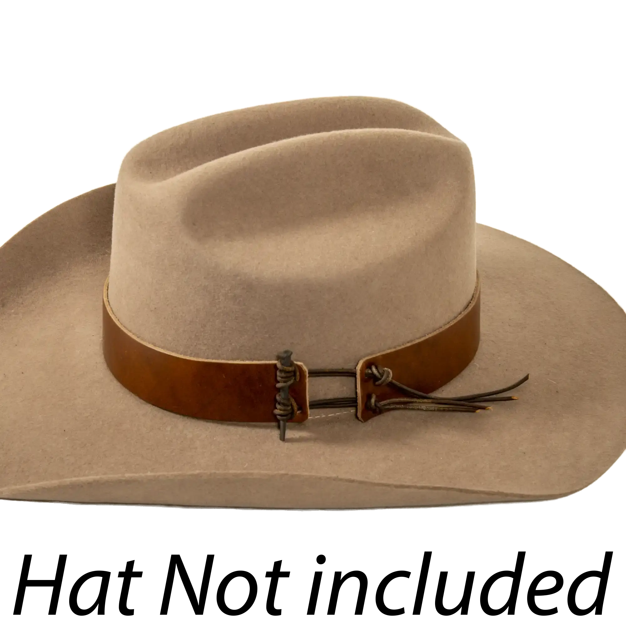 Genuine Leather Hat Band - Style Rawhide