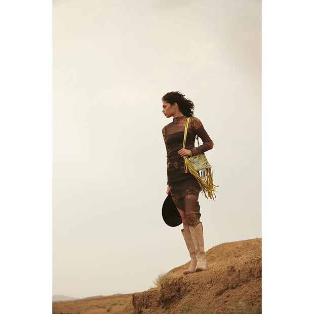 Myra Syllvia Prairie Leather Boots, Ivory
