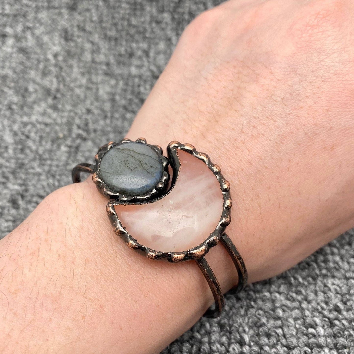 CS/MS - Star Moon Element Natural Stone Craft Bangle