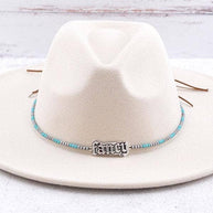 Fancy Navajo Bead Hat Band