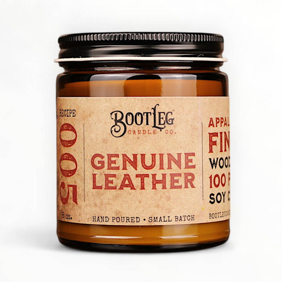 Genuine Leather - 8oz Candle