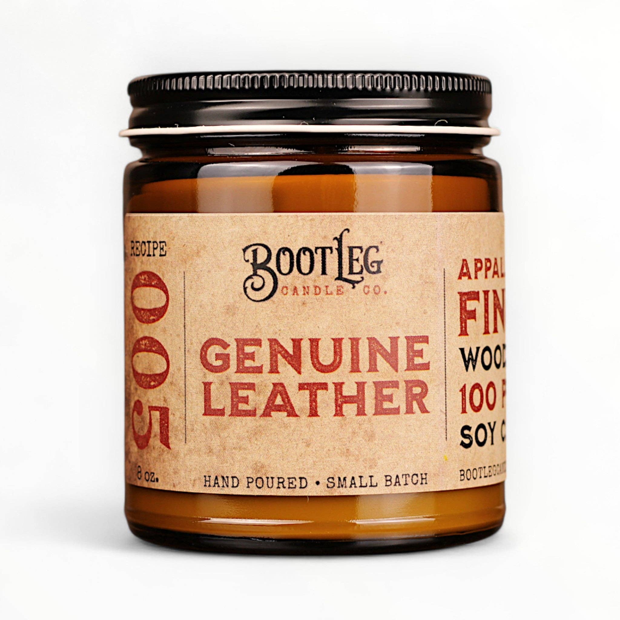 Genuine Leather - 8oz Candle