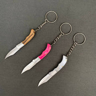 Wood & Acrylic Handle Foldable Stainless Steel Knife