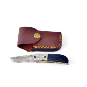 Titan's Navy Blue Damascus Utility Pocket TF-036