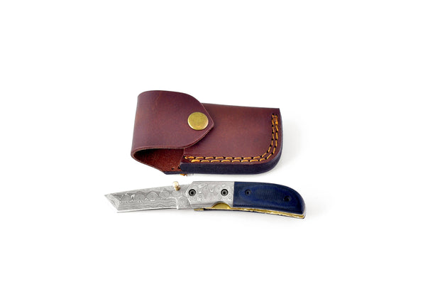 Titan's Navy Blue Damascus Utility Pocket TF-036